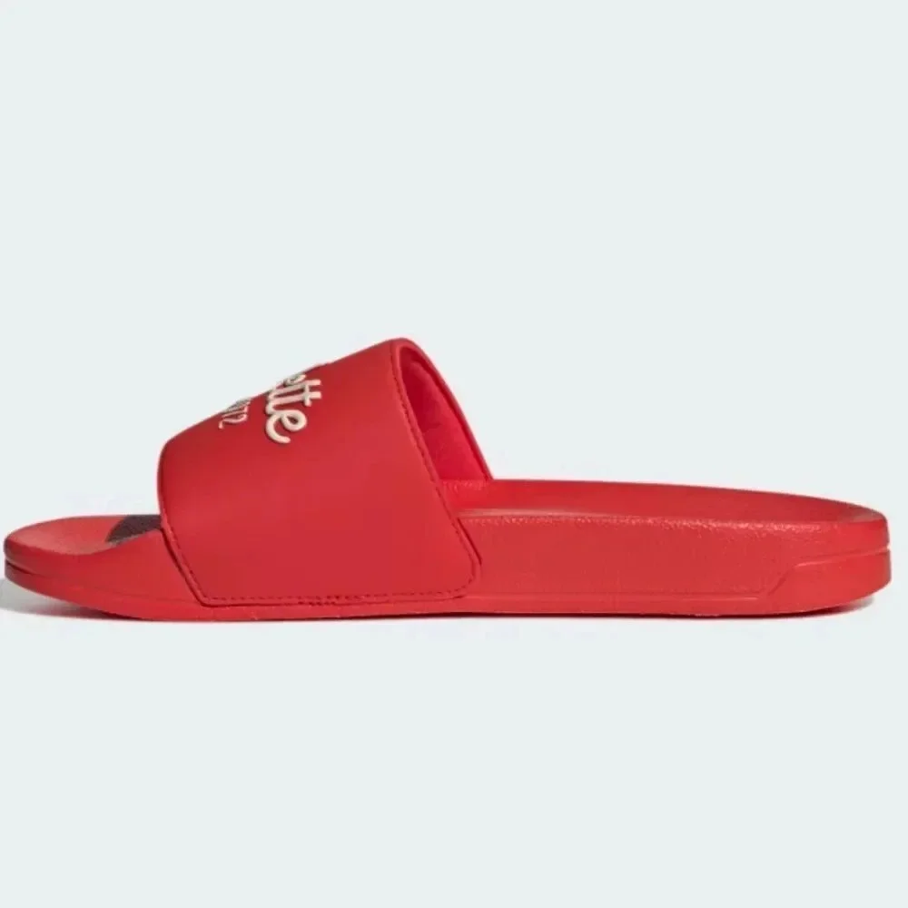 Adidas Men's Red ADILETTE SHOWER SLIDES Slip on Sandals size 12